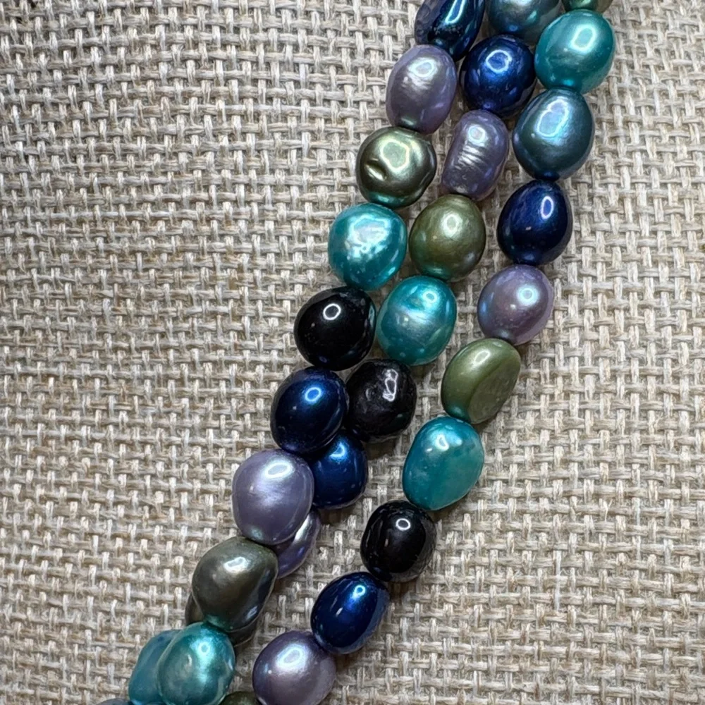 Honora Blue Multicolor Pearl Necklace